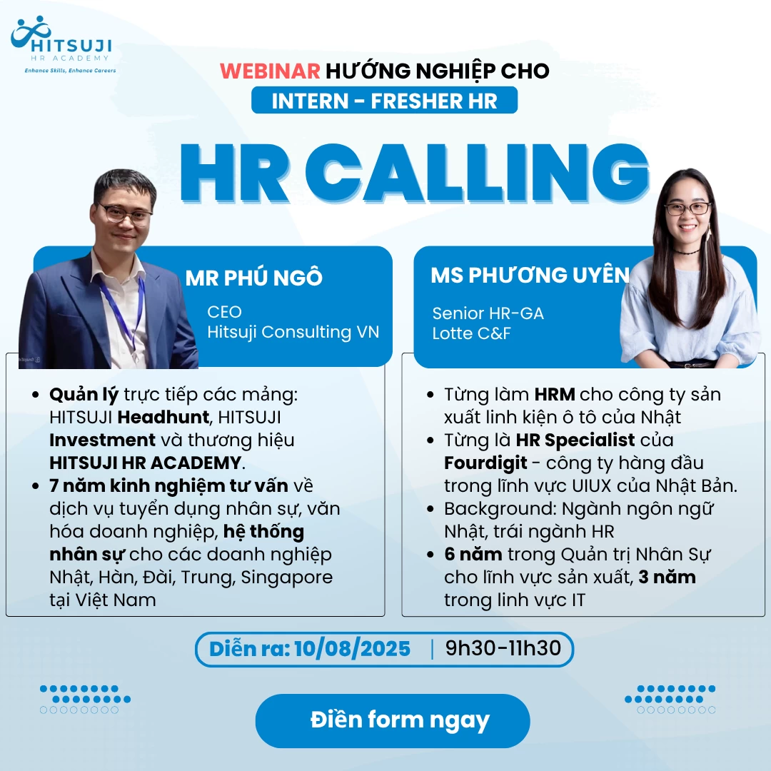 |RECAP| WEBINAR “HR CALLING: KHAI PHÁ TIỀM NĂNG - ĐỊNH HƯỚNG SỰ NGHIỆP”