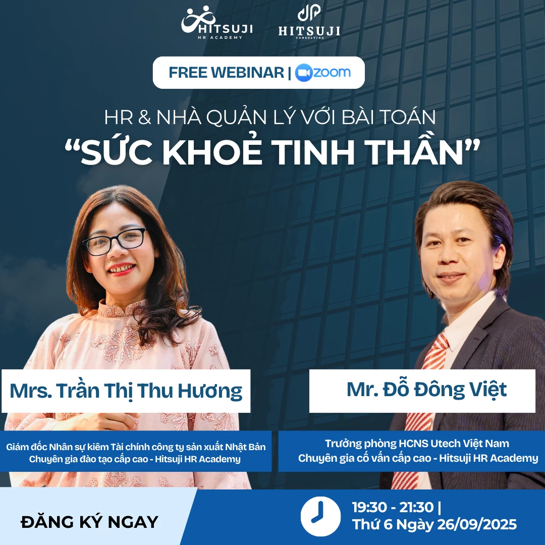 [FREE WEBINAR] HR & NHÀ QUẢN LÝ VỚI BÀI TOÁN SỨC KHOẺ TINH THẦN