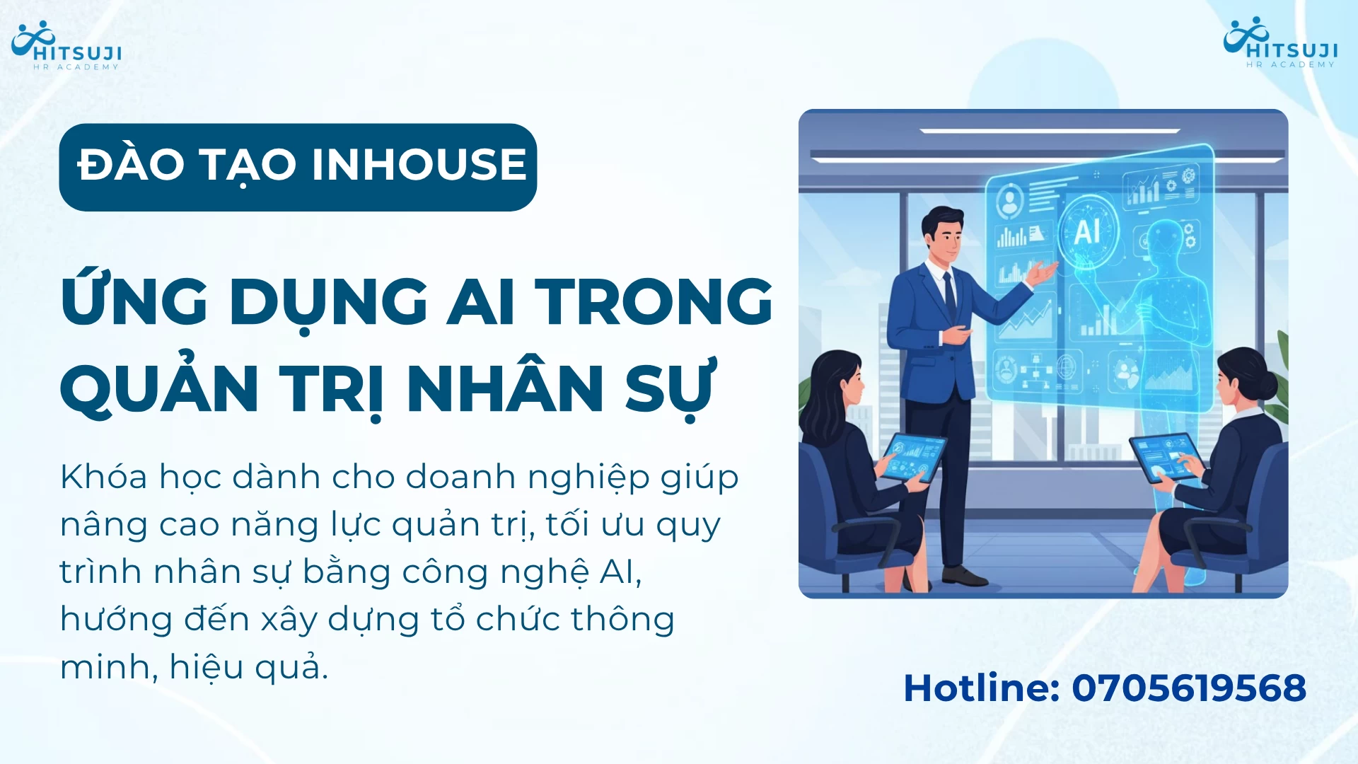 [ĐÀO TẠO INHOUSE] KHOÁ HỌC ỨNG DỤNG AI TRONG QUẢN TRỊ NHÂN SỰ