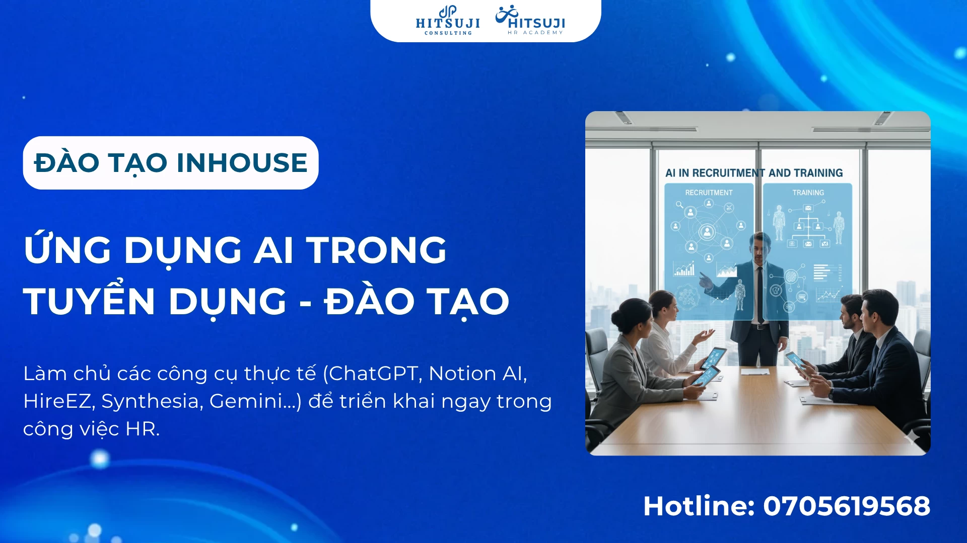 [ĐÀO TẠO INHOUSE] KHOÁ HỌC ỨNG DỤNG AI TRONG TUYỂN DỤNG - ĐÀO TẠO