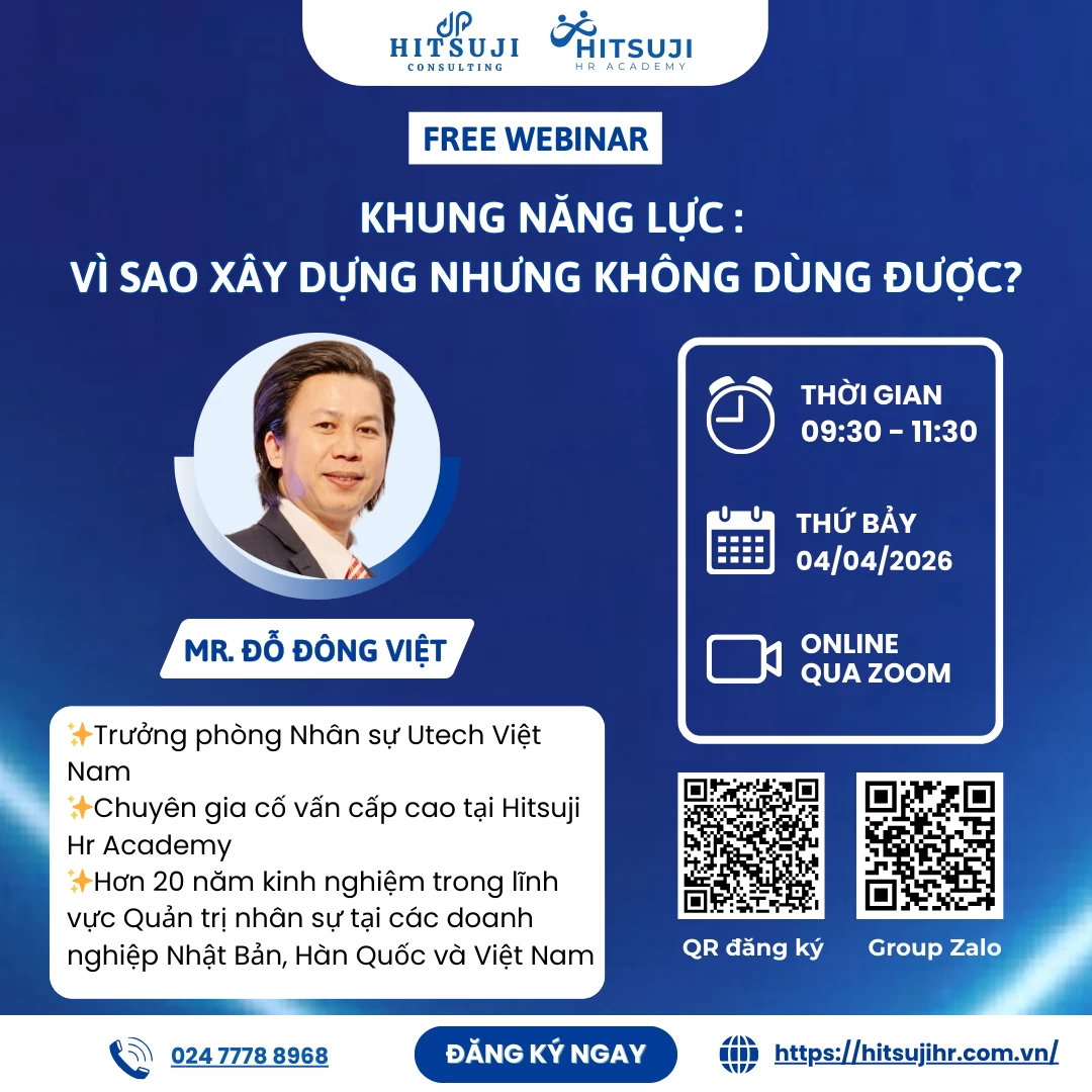 [WEBINAR MIỄN PHÍ] KHUNG NĂNG LỰC: VÌ SAO XÂY DỰNG NHƯNG KHÔNG DÙNG ĐƯỢC?