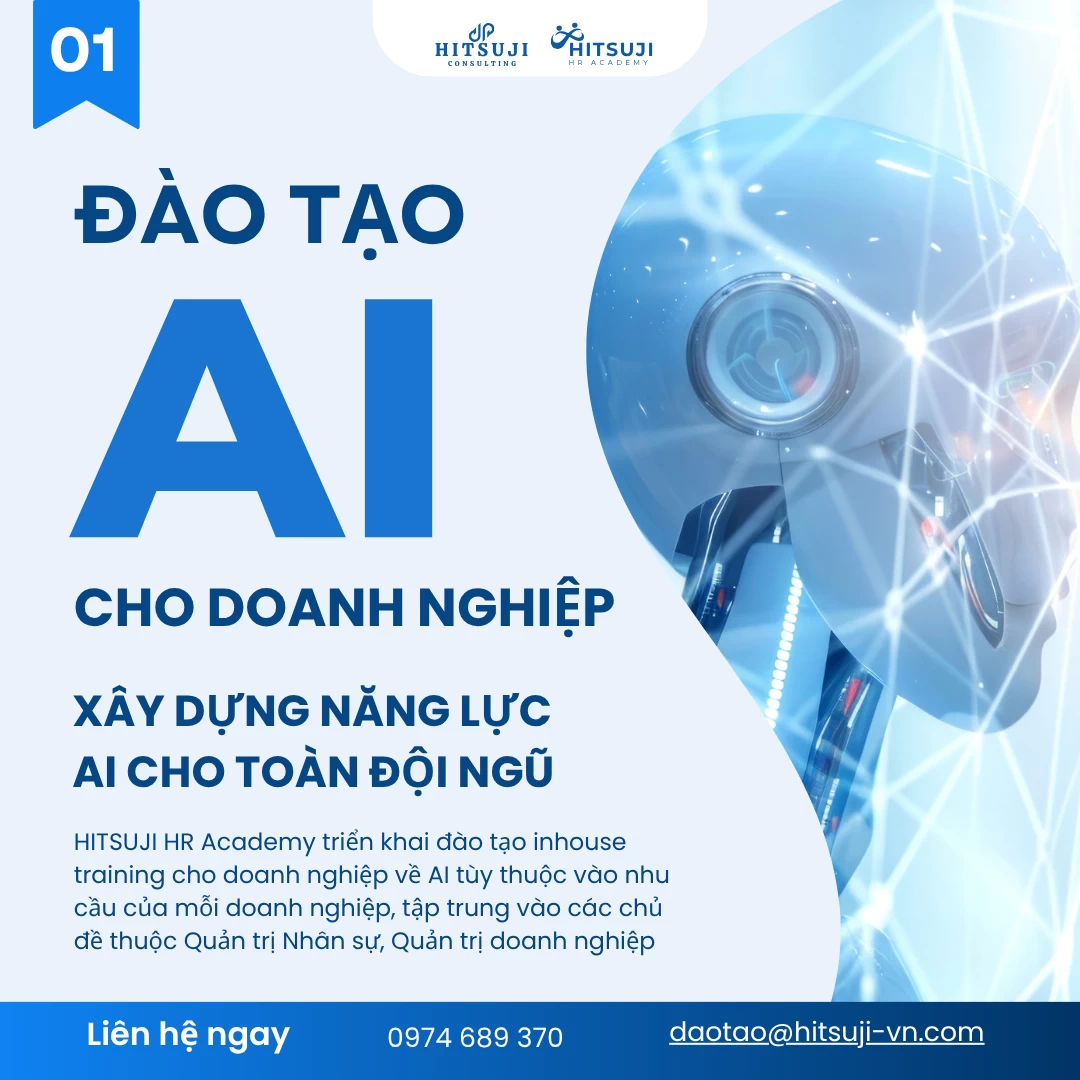 [ĐÀO TẠO INHOUSE] AI CHO DOANH NGHIỆP: XÂY DỰNG NĂNG LỰC AI CHO TOÀN ĐỘI NGŨ